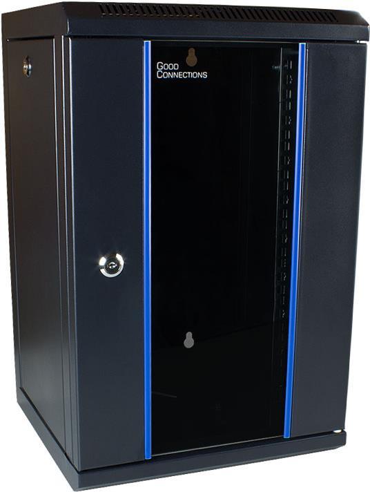 10 wall. 9he. Deep black (RAL9005). 312 300mm. Ready assembled. Good Connections (GC-R0103)