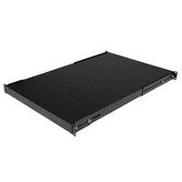 Startechcom 1 HE adjustable heavy load specialist floor for server rack - cabinet 80 kg rack - shelf - black - 1U - 48.3 cm (19) (