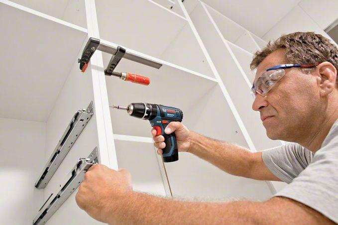 Bosch GSB 12V-15 Professional - drilling hammer driver - cordless - 2 speeds - drilling lining lock 10 mm - 30 N�M - without battery 12 V
