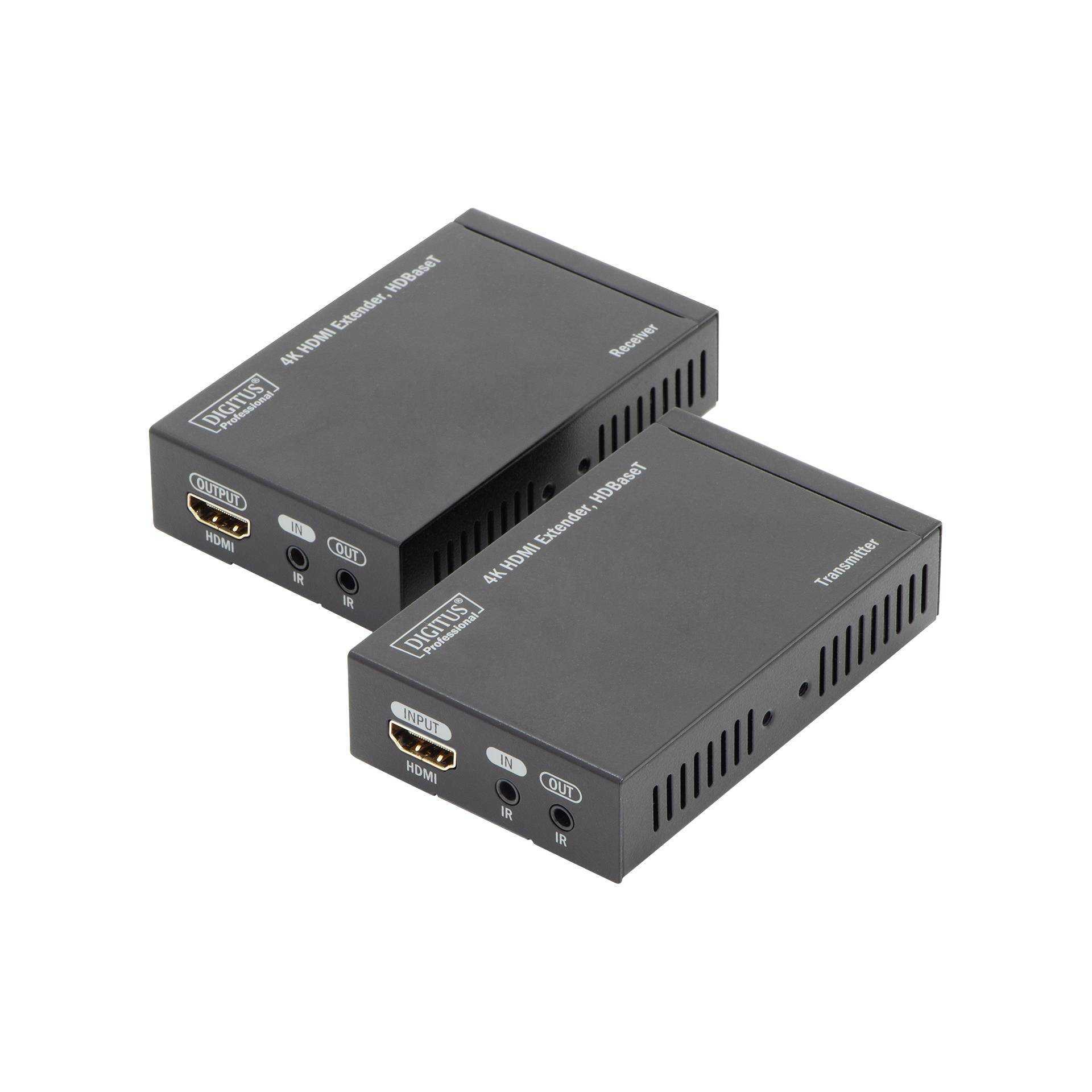 Digitus Professional 4K HDMI Extender SET - video audio infrared contractor - HDBASET - to for 70 M (DS-55500))
