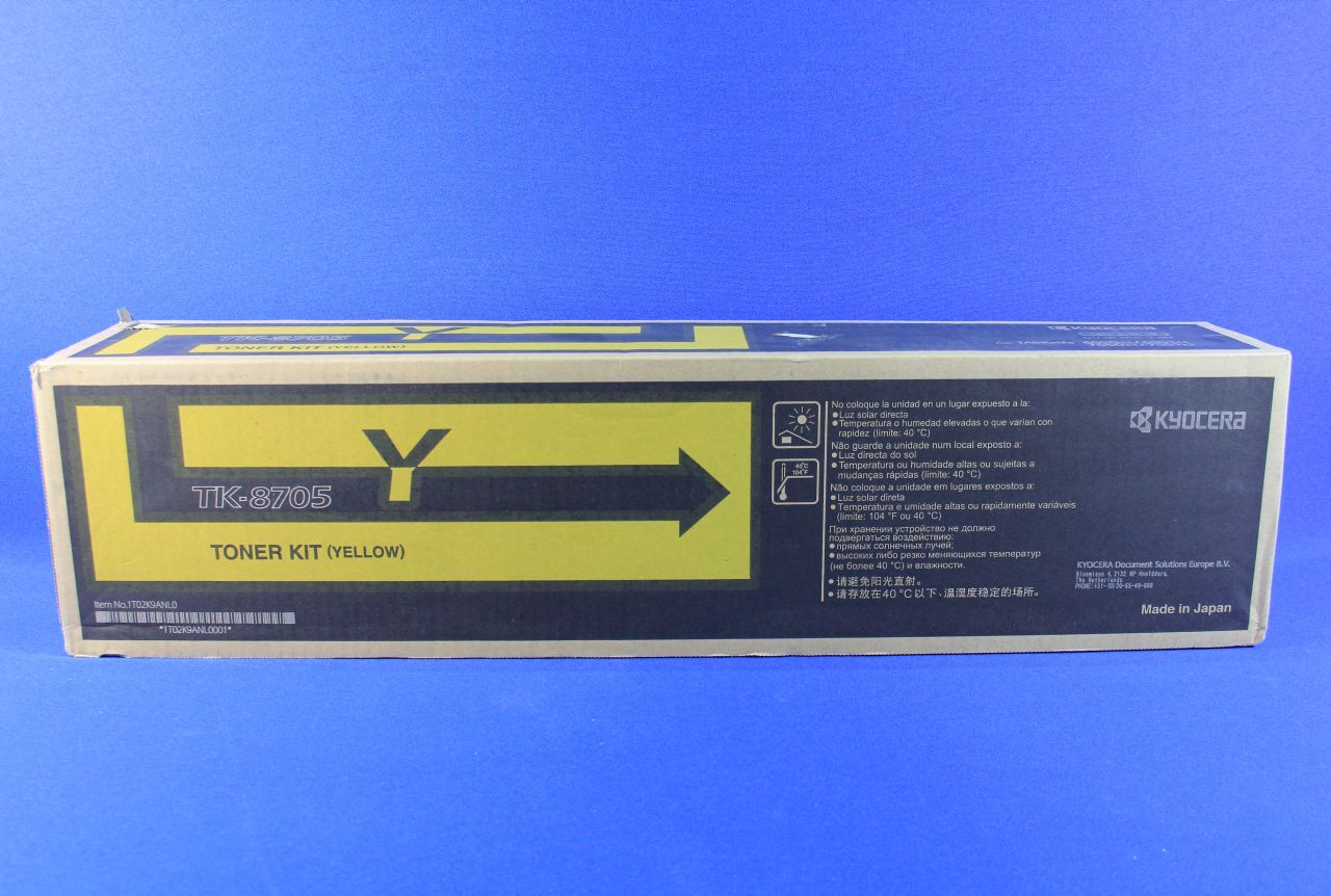Kyocera TK 8705y - Yellow - Original - toner cartridge - for Taskalfa 6550ci. 6551ci. 7550ci. 7551ci