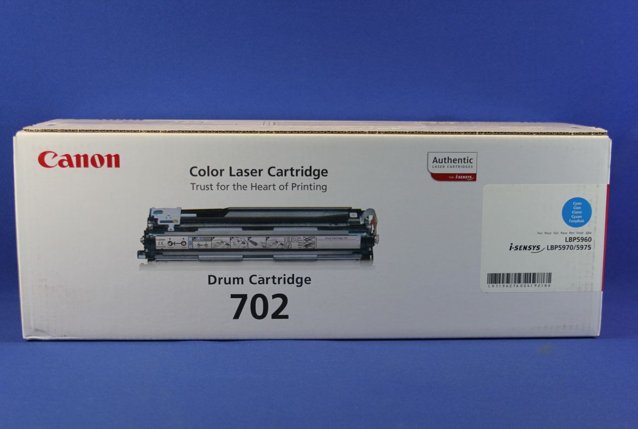 Canon 702 - cyan - original - drum unit - for LBP-5960 (9627A004)