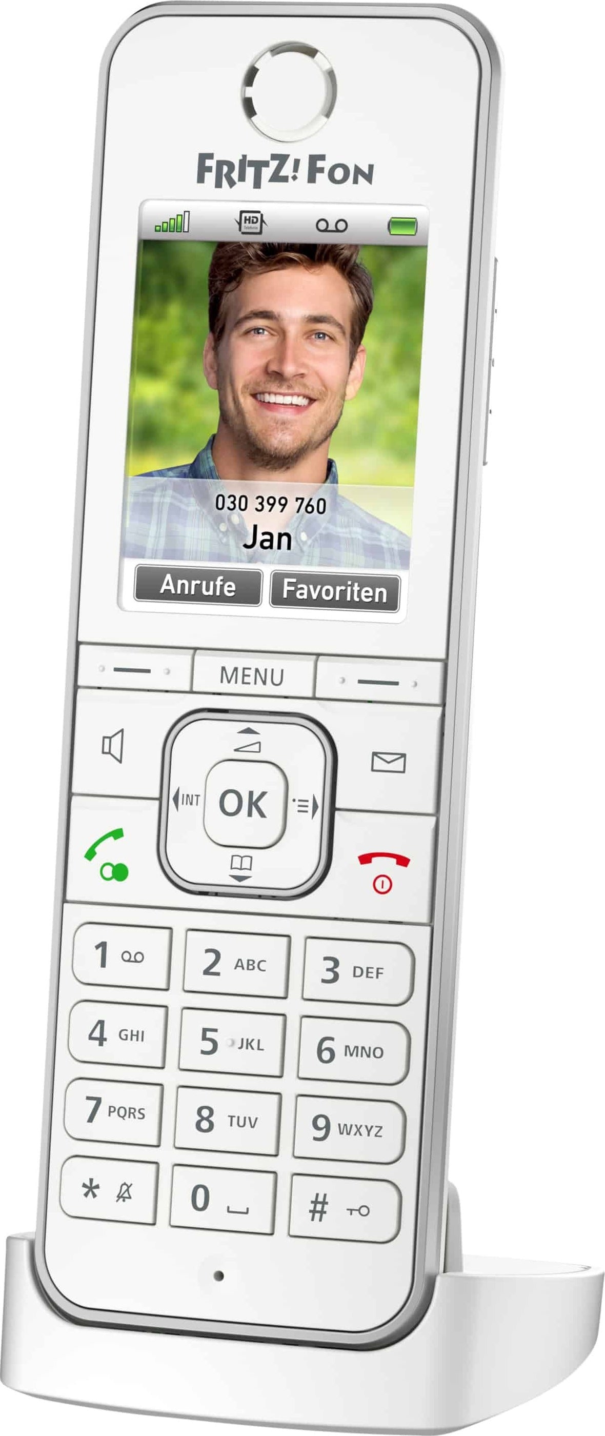 AVM FRITZ! FON C6 - cordless VoIP telephone - with internet radio with number display - ECO DECT \\\\ GAP - SIP