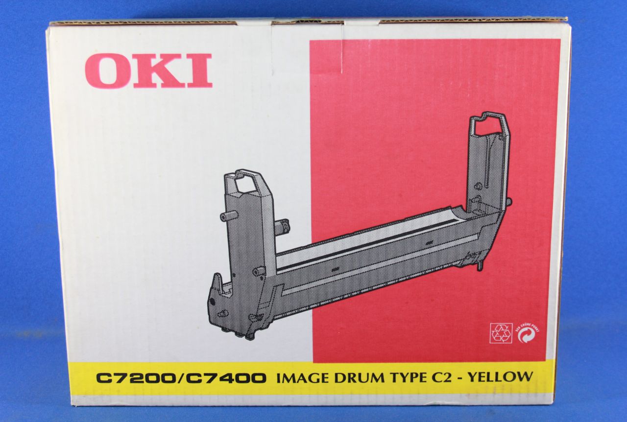 OKI - yellow - original - drum unit - for C7200. 7200dn. 7200n. 7400. 7400dxn. 7400n