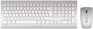 Cherry DW 8000 - keyboard and mouse set - wireless - 24 GHz - Switzerland - white. Silver