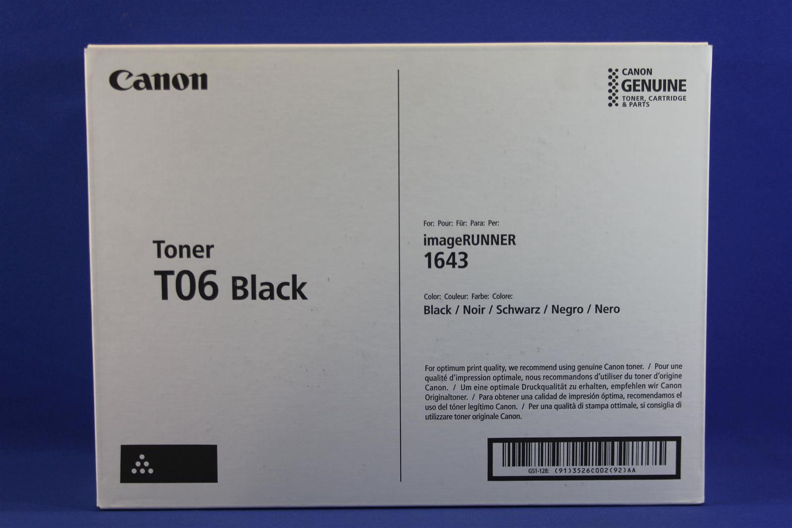 Canon T06 - black - original - toner cartridge (3526c002)