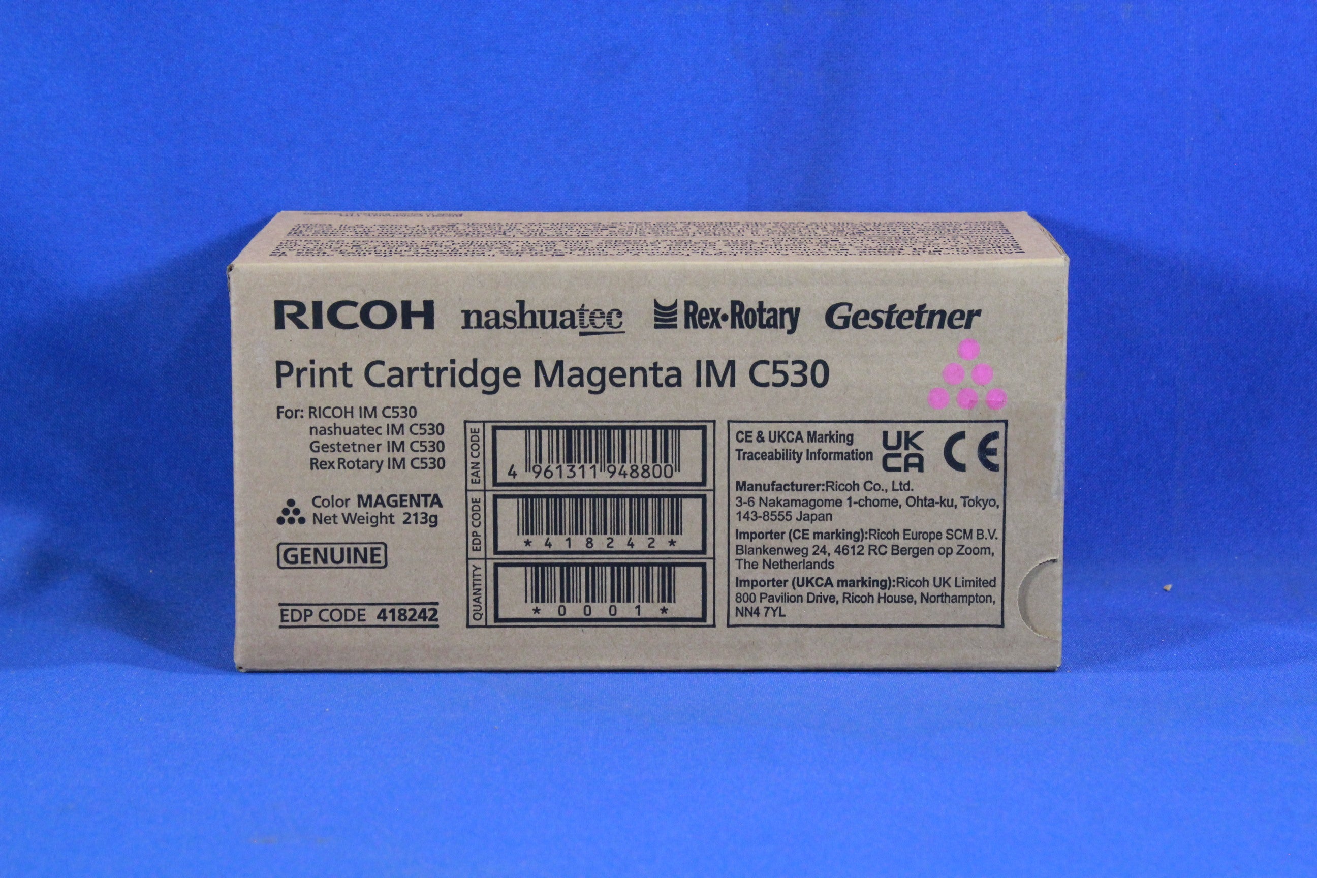 Ricoh in C530 - Magenta - Original - Toner cartridge - for in C530