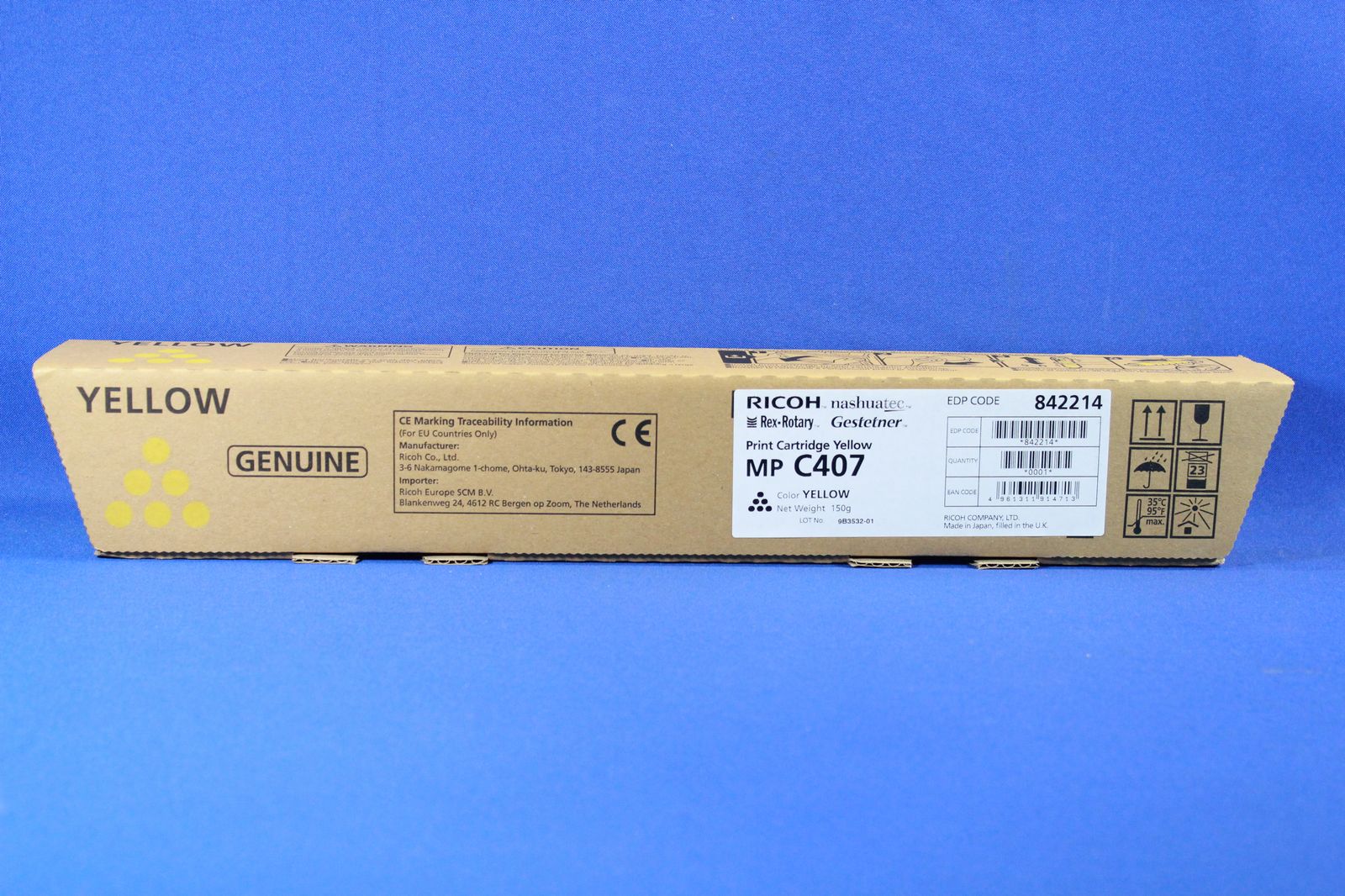 Ricoh MP C407 - yellow - original - toner cartridge - F�r Ricoh MP C407SPF (842214)