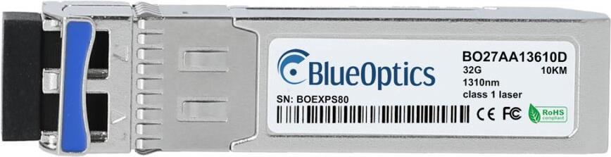 Compatible EMULEX LP32-LW-OPT-1 Blueoptics� Bo27aa13610d SFP28 transceiver. LC-Duplex. 32GBase-LW. Singlemode fiber. 10km. 0�C