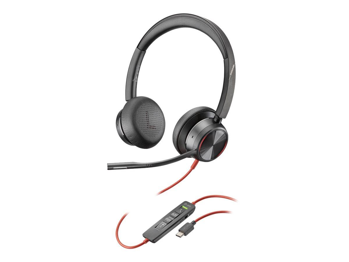 Poly Blackwire 8225 Stereo Headset - on-ear - USB-C. Work-bound (214407-01)