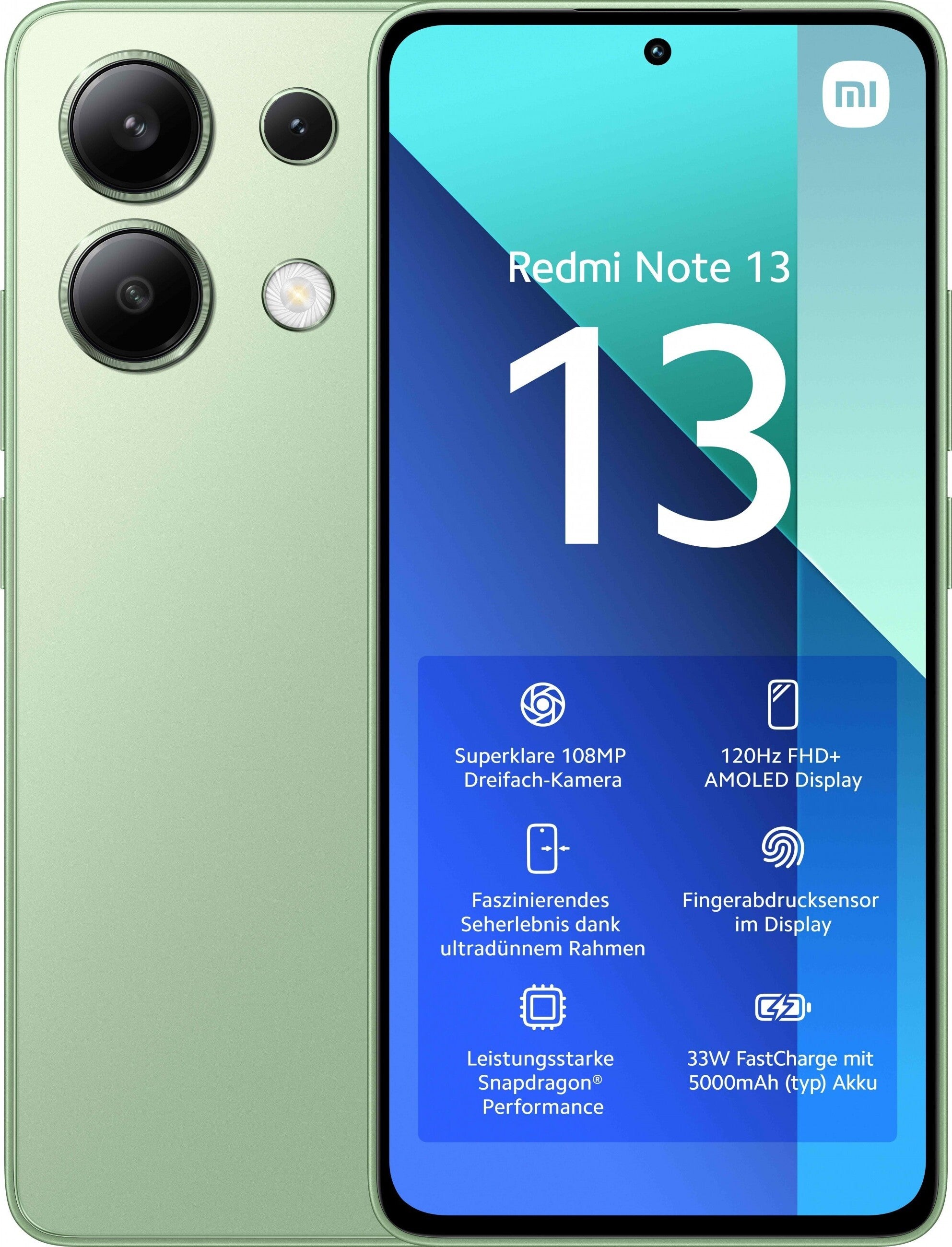 Xiaomi Redmi Note 13 128GB MINT Green (MZB0G666EU)
