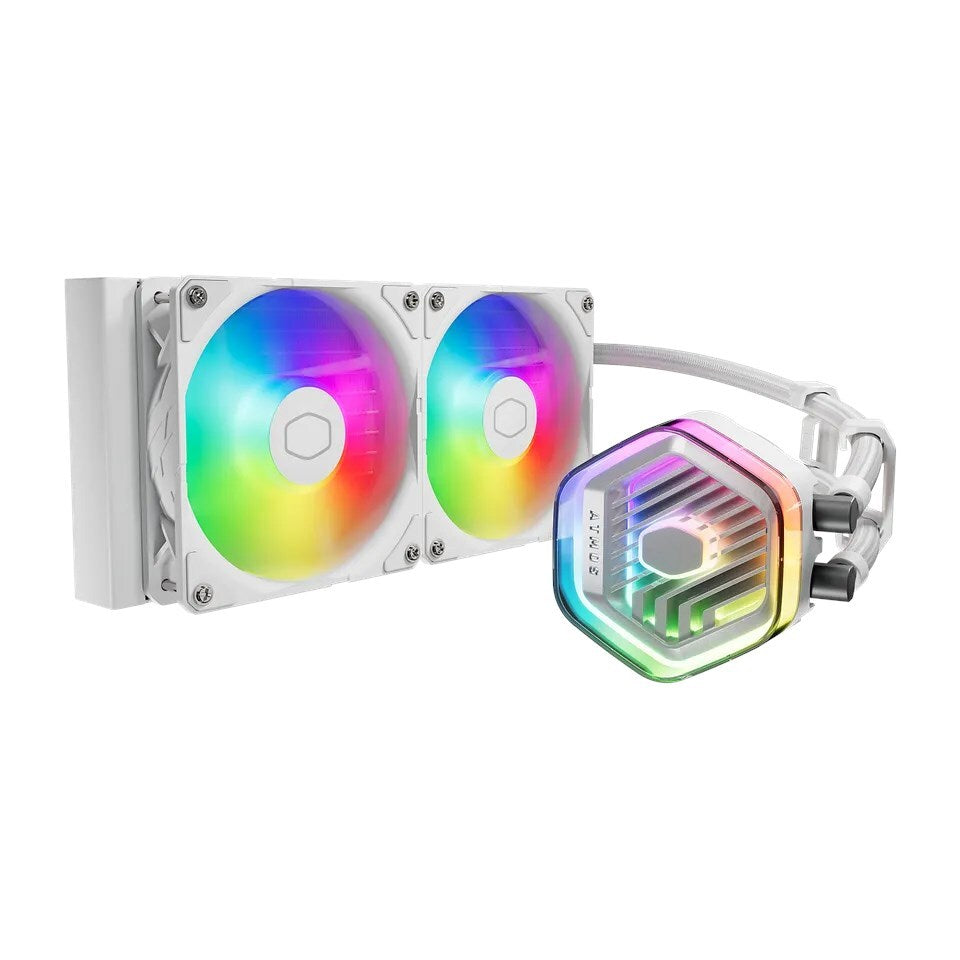 Cooler Master Masterliquid 240 ATMOS WHITE processor floating flame 12 cm white 1 steeplets (E) (MLX-D24M-A25PZ-RW)