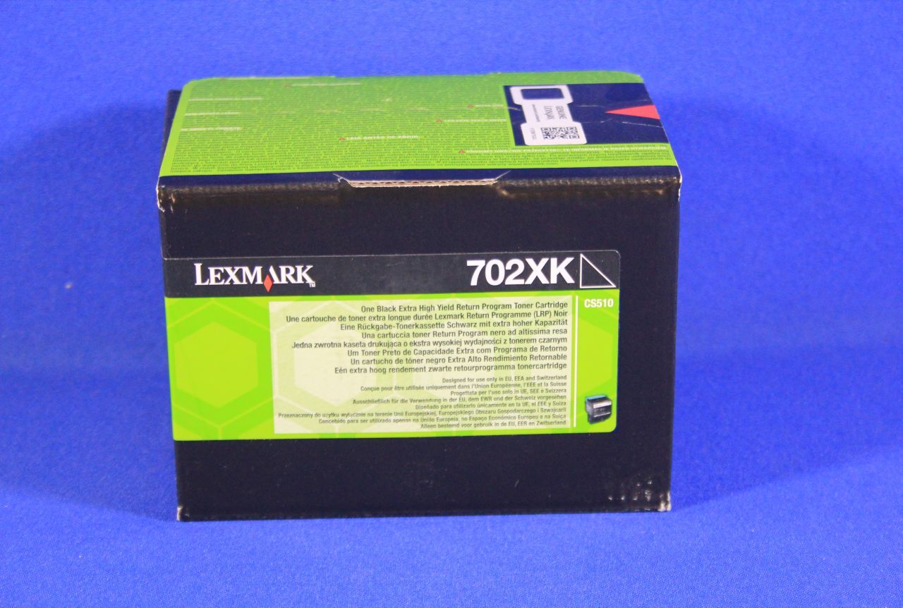 Lexmark 702xk - particularly high yield - black - original - toner cartridge LCCP. LRP - F�R LEXMARK CS510DE. CS510DTE