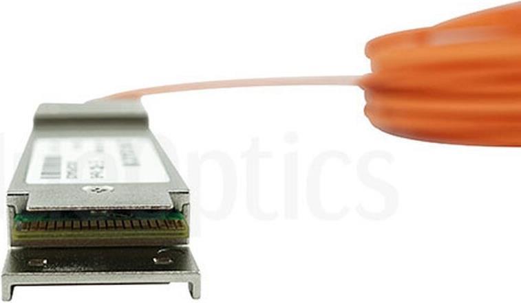 Compatible Juniper Ex-QSFP-8LC-AOC10M QSFP Blueoptics optical cable (AOC). 40GBase-SR4. Ethernet. Infiniband FDR10. 10 meters (ex-QSFP-8LC-AOC10M