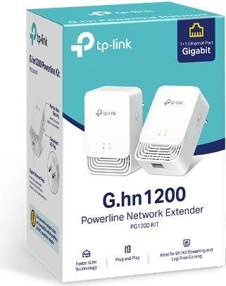 TP-LINK PG1200 KIT Powerline Network adapter 607 MBITS built-in Ethernet connection WLAN white 2 steers (E) (PG1200 KIT)