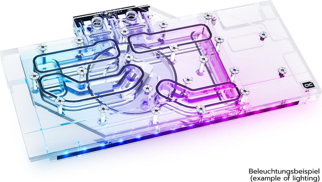 Alphacool ice block Aurora acrylic GPX-A Radeon 6700xt Tufrog Strix with backplate pht EOL (18659)