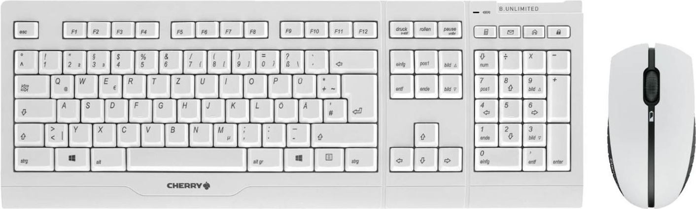 Cherry Bunlimited 30 - mouse keyboard set - white gray (JD-0410DE-0)