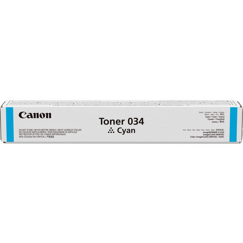 Canon 034 - Cyan - Original - toner cartridge - ImageClass Mf810cdn. Mf820cdn. Imagerunner C1225IF (9453b001)
