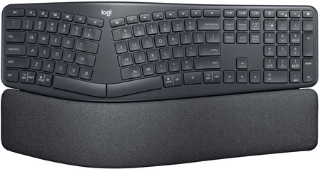 Logitech ERGO K860 Split keyboard for business - keyboard - wireless - Bluetooth Le - Qwerty - Pan-Nordic - Graphite