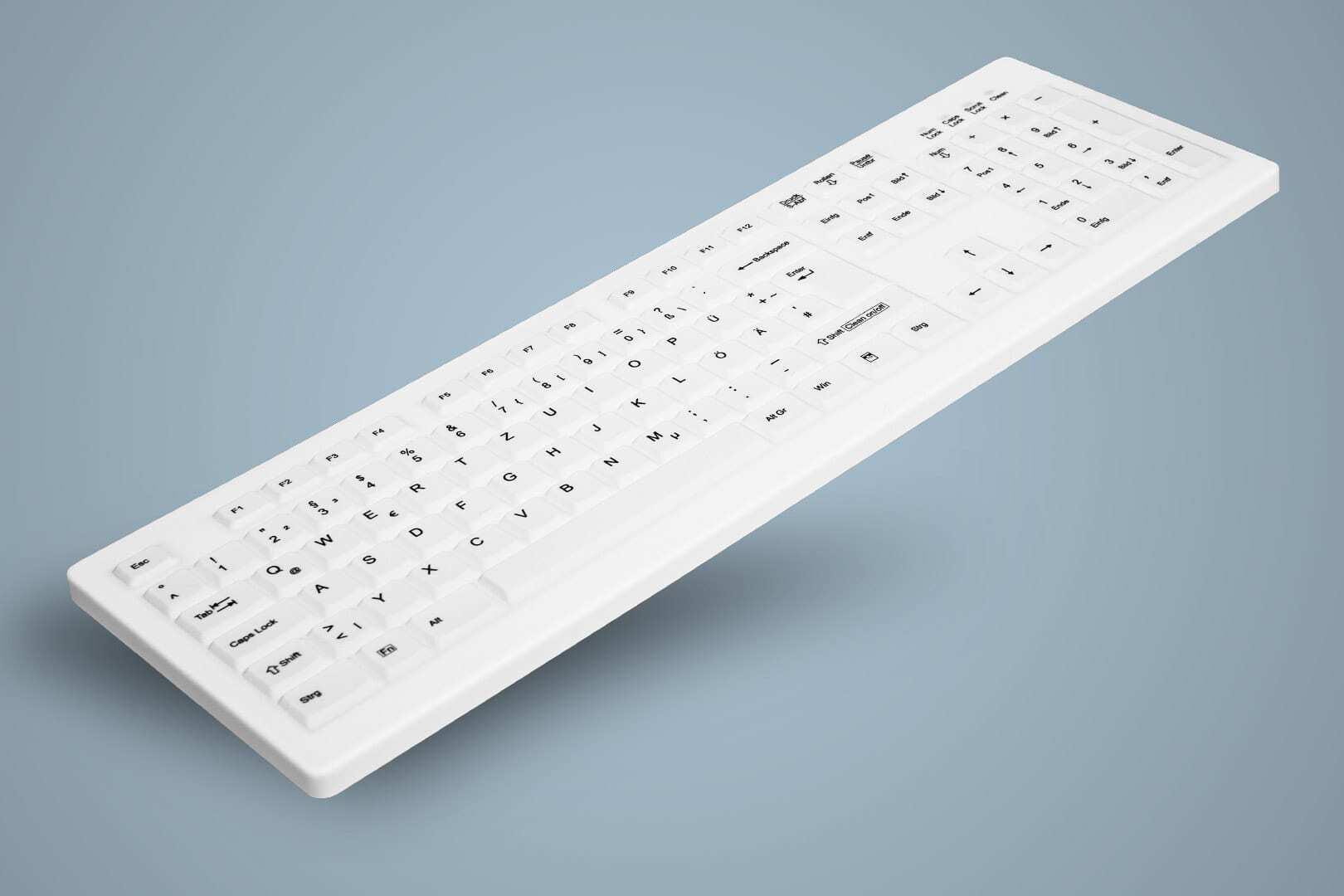 Active KEY AK-C8100FA UVS-WGE keyboard USB Qwerty UK English white (AK-C8100FA-UVS-WGE)