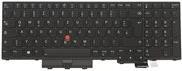 Lenovo transimage - replacement keyboard notebook - with trackpoint. Ultranav - backlight - Qwertz - - black - FRU - FOE ThinkPad P15V 1 20TQ. 20tr.