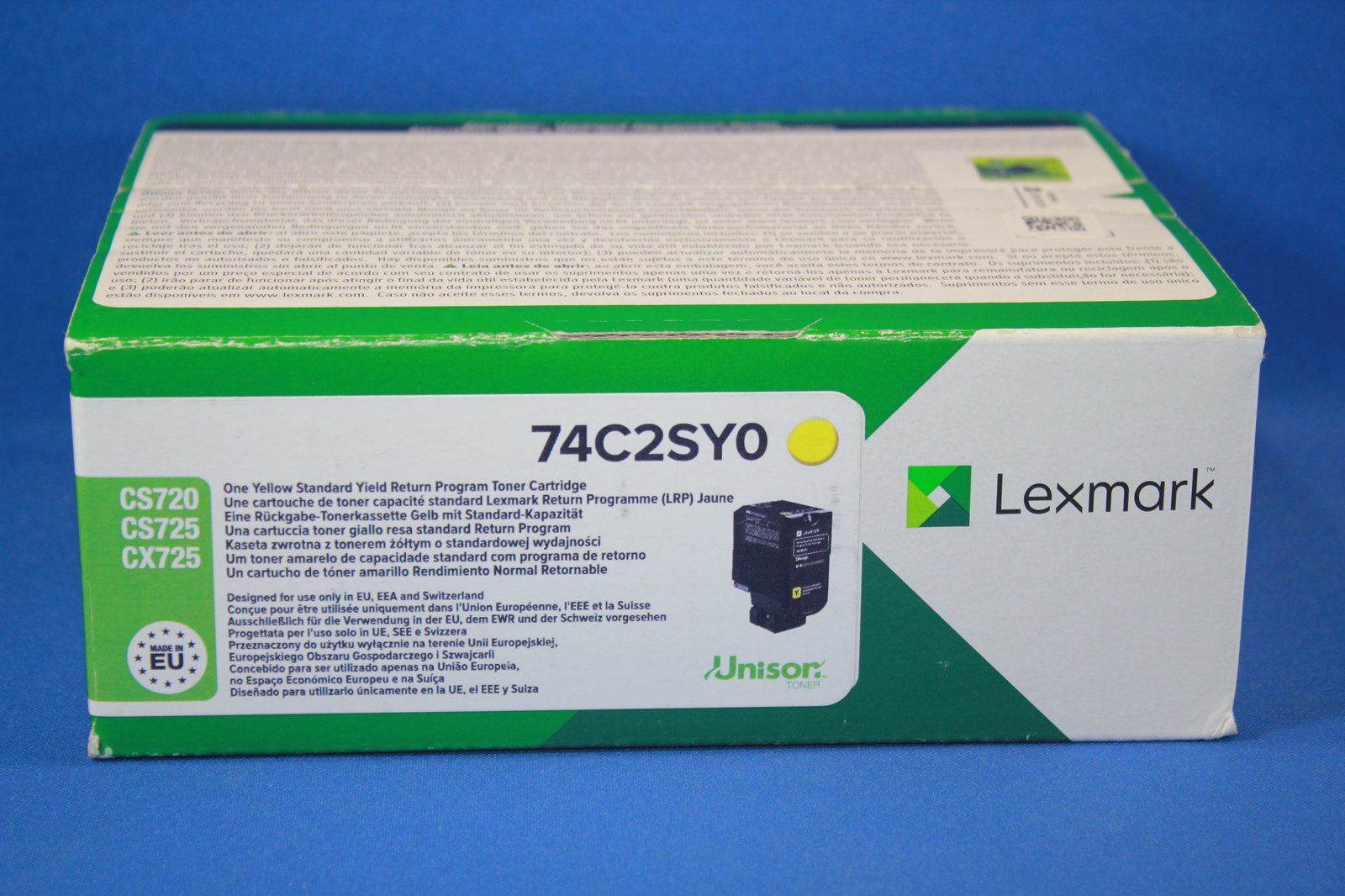 LEXMARK TONER 74C2SY0 - YELLOW - CAPACITE 7000 Pages (74c2Sy0)