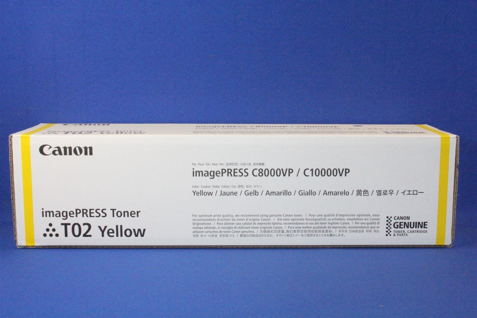 Canon T02 - yellow - original - toner cartridge (8532b001)