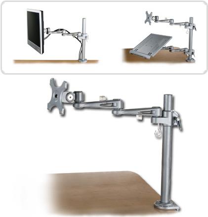 Lindy Adjustable LCD - assembly component (joint arm) F�R LCD display - screen size 35.6 - 50.8 cm (14 - 50.80cm (20)) - assembly interface