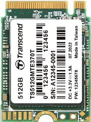 Transcend MTE370T SSD storage capacity 512 GB. SSD form factor m2. Reading speed 2000 MBS. Selling speed 1100 MBS.