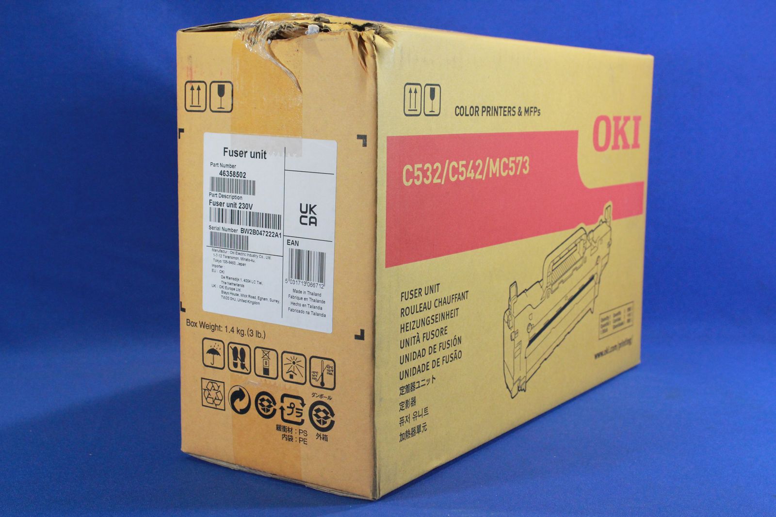 OKI - KIT FOEN FILLISCHEN - FOR OKI MC573dn. C532dn. 542dn. ES 5432dn. 5442dn. 5473 MFP