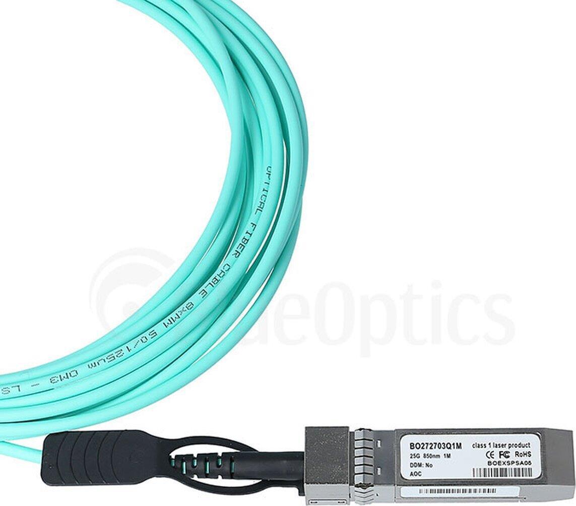 Compatible HPE 844483-B21 SFP28 Blueoptics active optical cable (AOC). 25GBase-Sr. Ethernet. Infiniband. 7 meters (844483-B21-BO)
