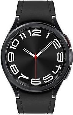 Samsung Galaxy Watch6 Classic - 43 mm - Intelligent o'clock with band - hybrid-Eco leather - black - band size SM - display 3.33 cm (13)