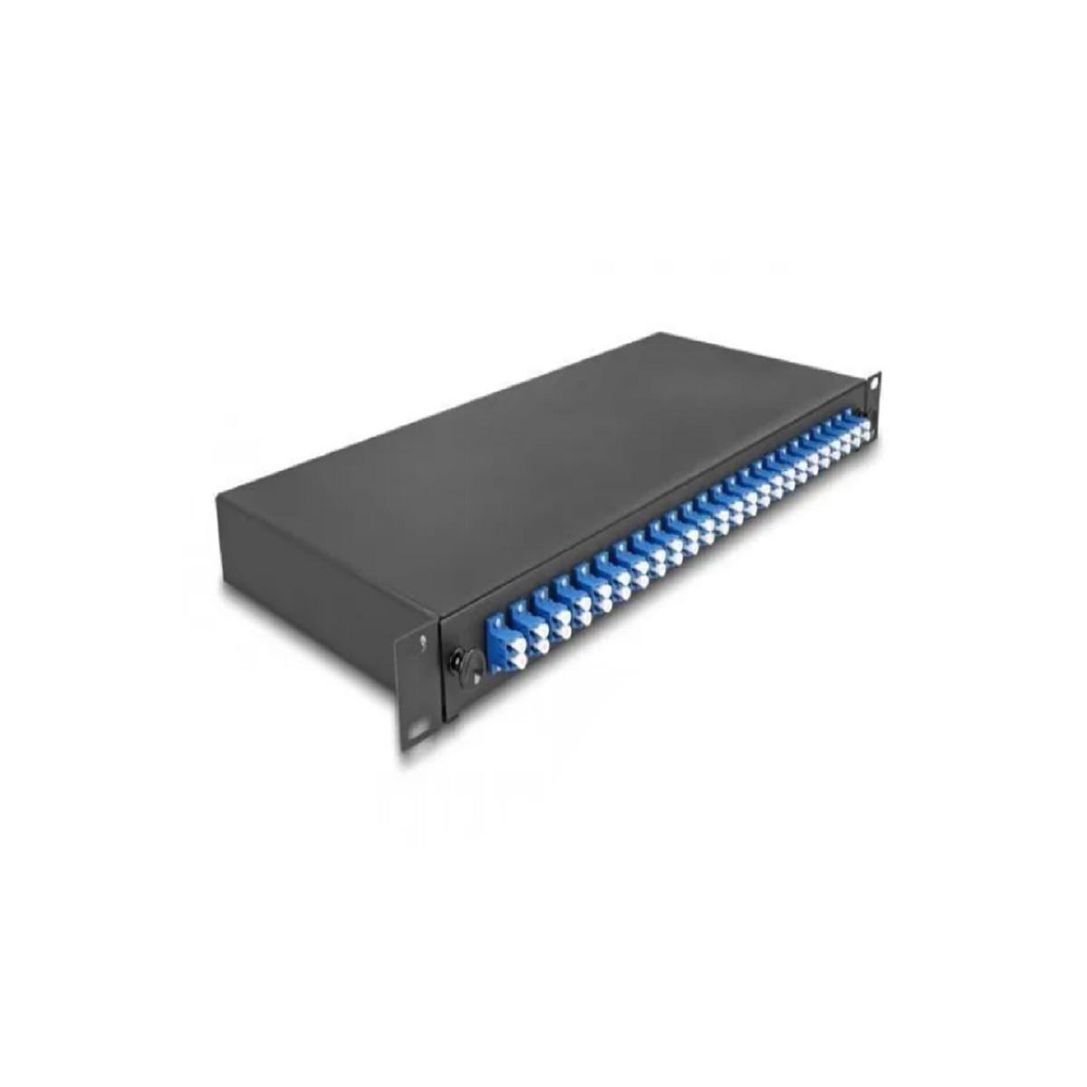 Delock 19 LWL SPLEIONEBOX 24 X LC Duplex OS2 1HE SPLEECHTEFED Complete Complete (67009)