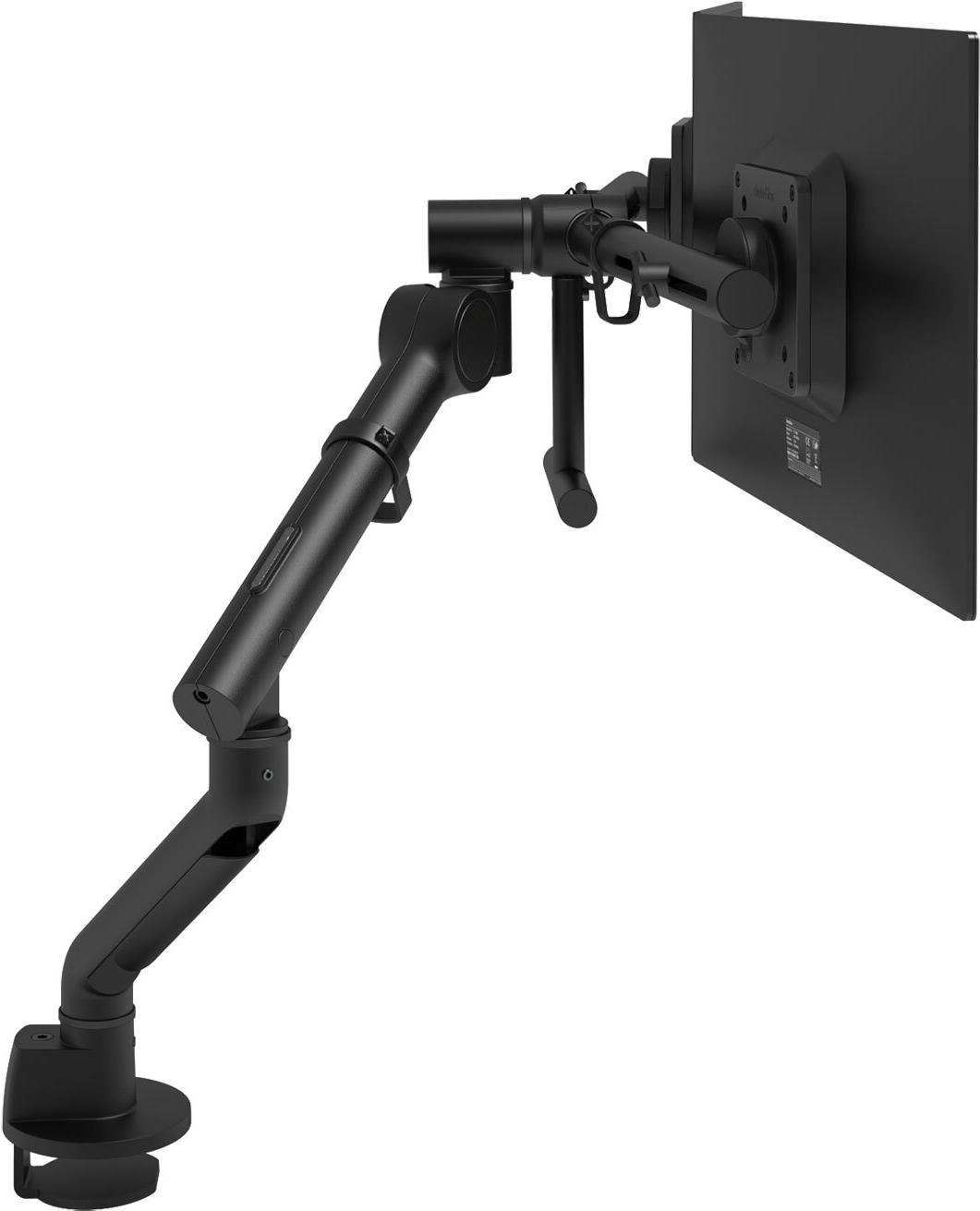 DATAFLEX VIEWGO PRO DESK 643 - fastening kit (double arm. Double table terminal holder. VESA quick closure plate) - for 2 monitors - monitor arm - aluminum - screen size