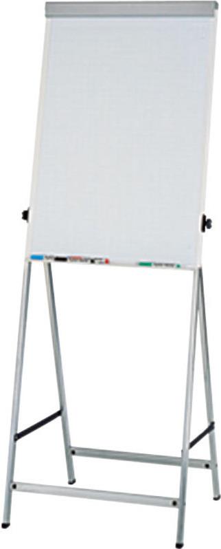 Maul lever functional flip chart. Silver. With large storage. Magnetic. H�hen adjustable from 1220 - 1960 mm (63740-95)