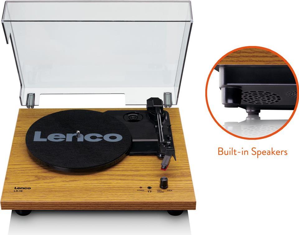 Lenco LS-10 - turntable - wood (LS-10WD)
