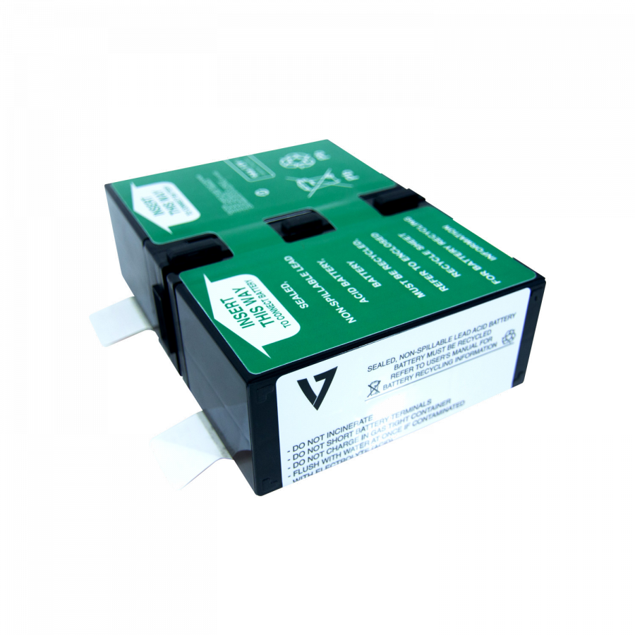 V7 APCRBC124-V7 - UPS battery (equivalent with APC RBC124) - 1 x battery - bleine - 9 AH - Europe - F�r PN BR1300G.