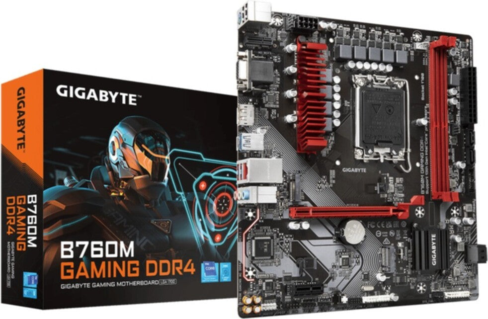 Gigabyte B760M Gaming DDR4 - Intel - LGA 1700 - Celeron - Intel Core I3 - Intel Core I5- Intel Core i7 - Core i9.