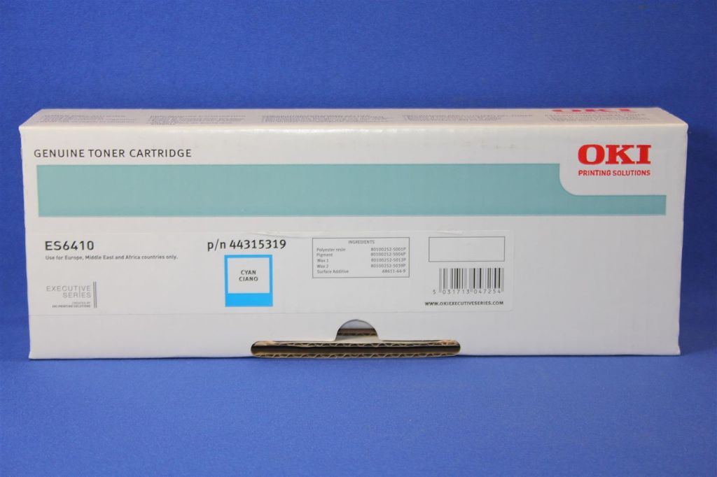 Oki - cyan - original - toner cartridge - for ES 6410dn (44315319)