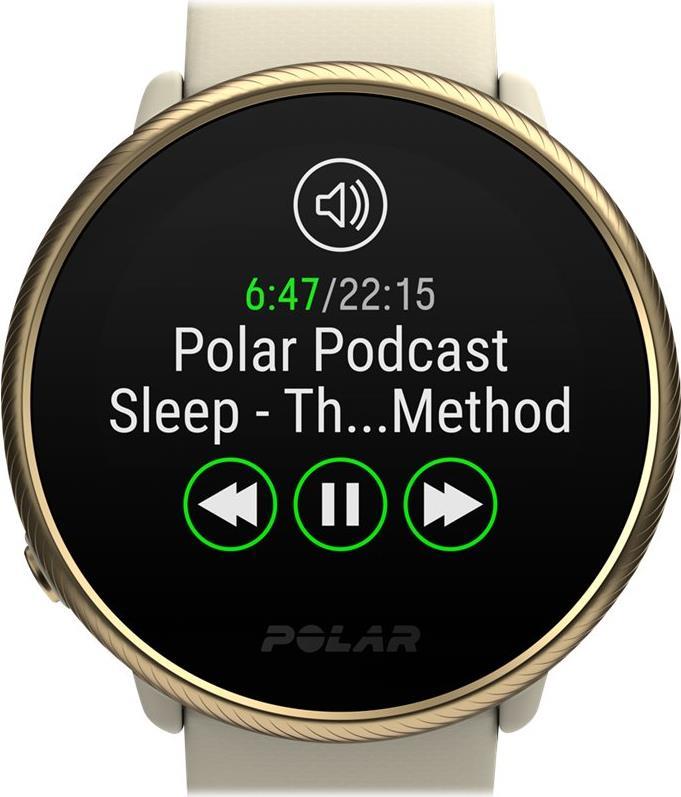 Polar Ignite 2 - champagne gold - sports watch with volume - silicone - champagne - band size SL - Bluetooth - 35 (90085185)