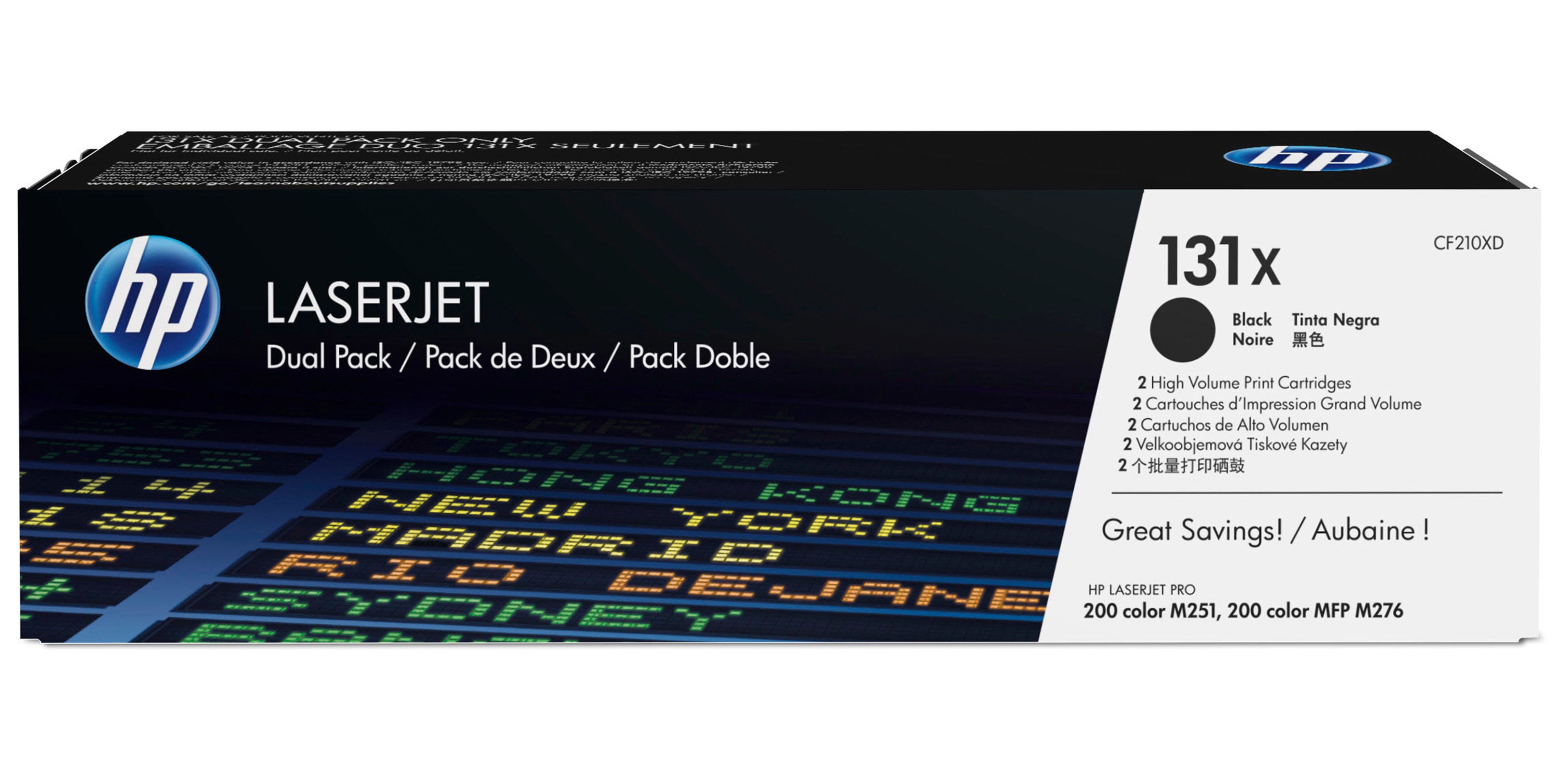 HP Toner CF210XD (131x) - double pack - capacity 2x 2400 pages (CF210XD)
