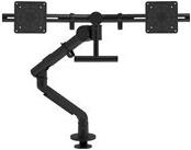 DATAFLEX VIEWGO PRO DESK 643 - fastening kit (double arm. Double table terminal holder. VESA quick closure plate) - for 2 monitors - monitor arm - aluminum - screen size