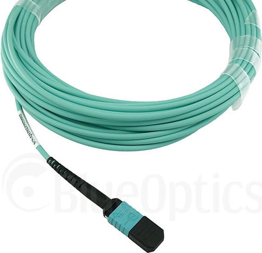 Compatible Allied Telesis AT-MTP12-10 Blueoptics LWL Trunk cable. MTPUPC to MTPUPC. 10 meters. MultiMode G50125�. OM3.