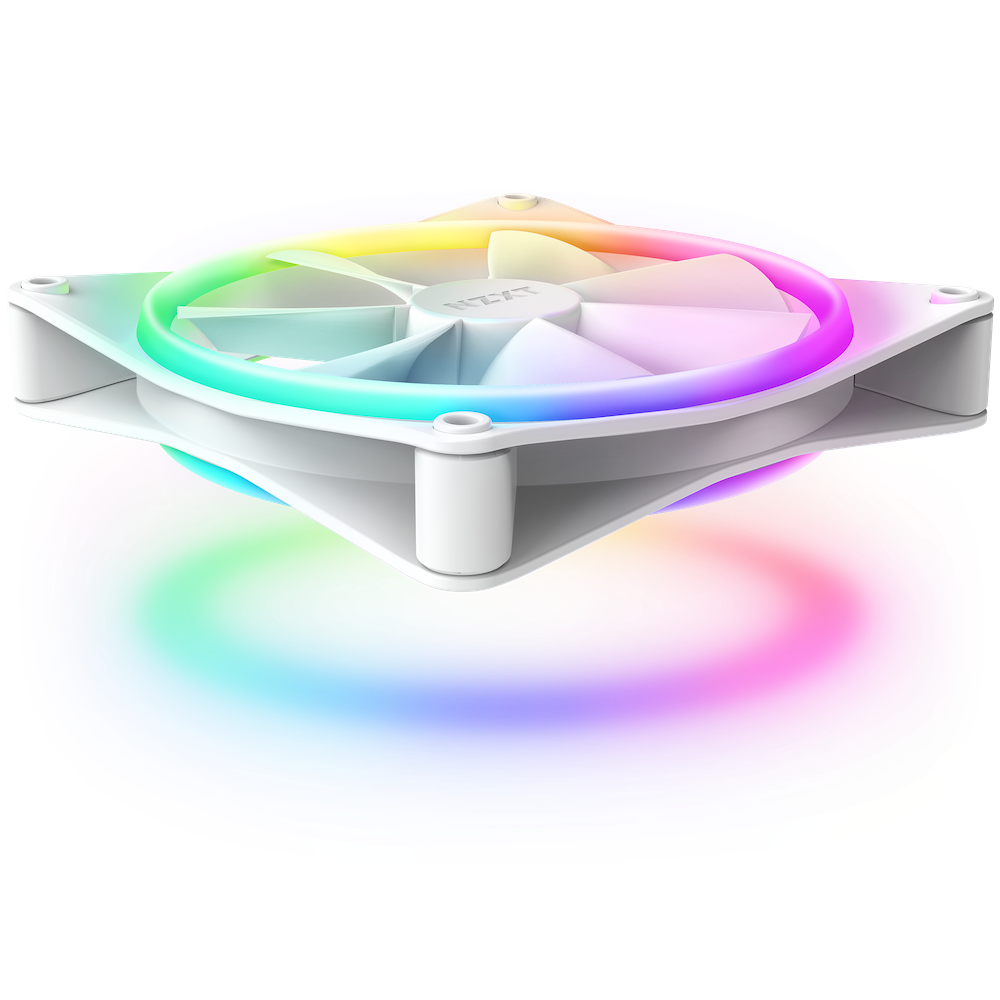 NZXT F140 RGB Duo Pack Computergehuse fan 14 cm white 2 stem (E) (RF-D14DF-W1)