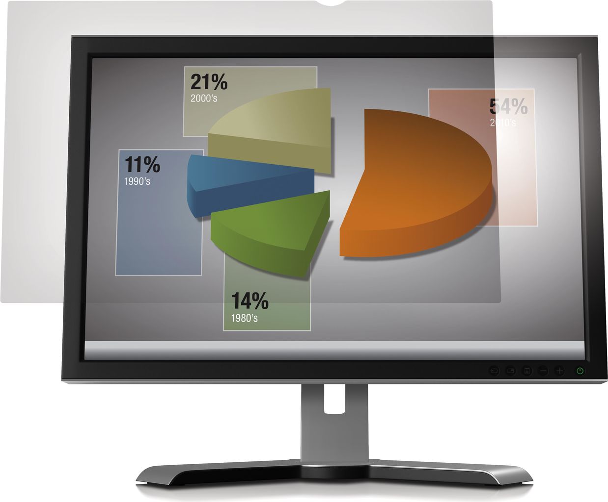 3M anti-glare filter 22.0W - filter for screen display - 55.9 cm broad image (22    broad image) - clear (98044062101)