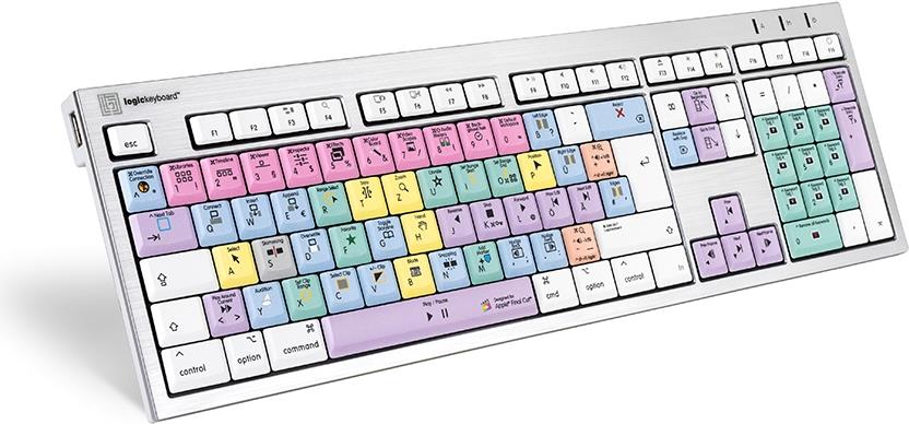Logickeyboard LKB-FCPX10-CWMU-DE USB QWERTZ German multi-color keyboard (LKB-FCPX10-CWMU-DE)
