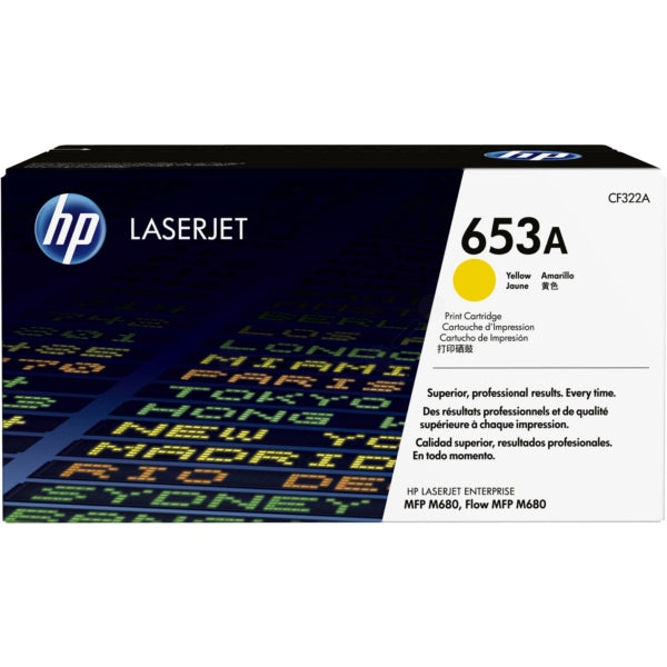 HP CF322AC 653A clay cartridge yellow 16500 pages IEC 19798 for Color Laserjet Enterprise Flow MfP M 680 M M 680 Series