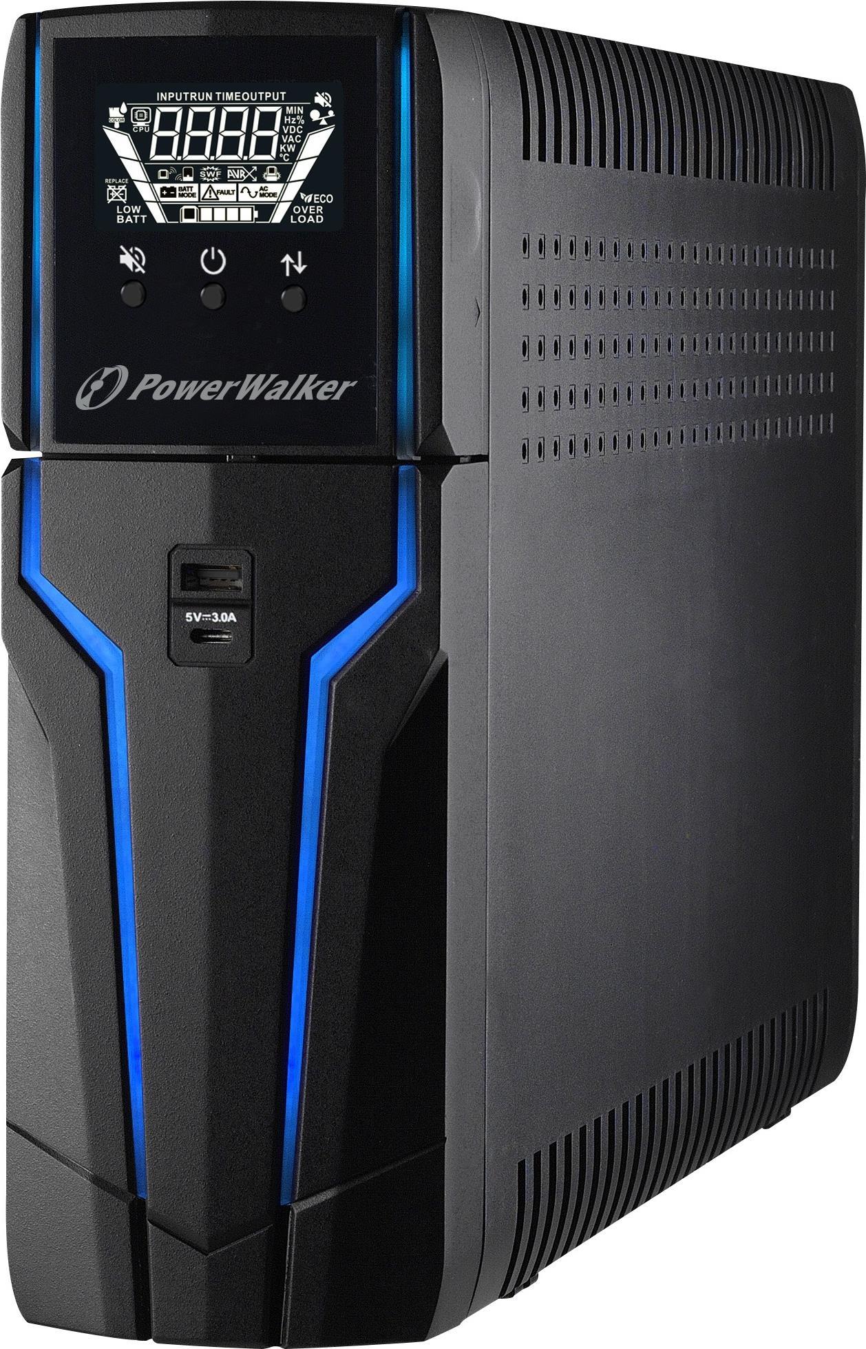 BlueWalker Powerwalker VI 1000 IEC - UPS - ACCETTROM - 290 V - 600 Watt - 1000 VA - AH - USB - output connections 8
