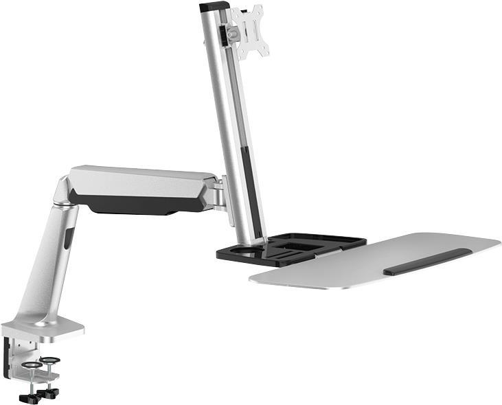 Logilink SIT stand workstation - table holder for monitor    keyboard (adjustable arm) - screen size 33-813 cm (13-32)