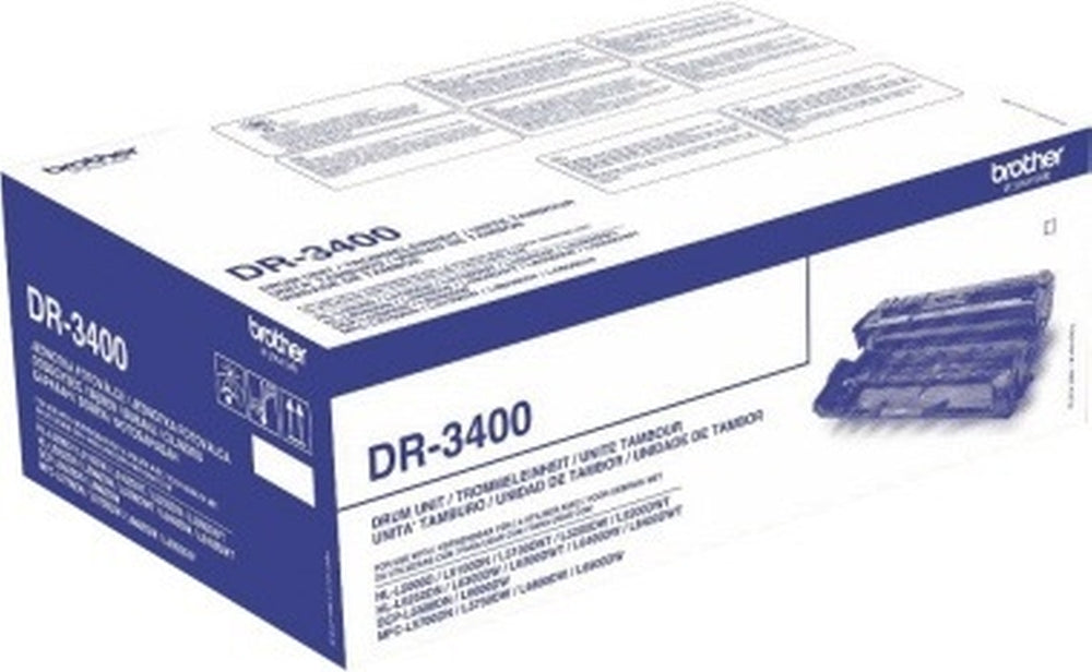 Brother DR-3400 - black - Brother - HL-L5000D - HL-L5100DN - HL-L5100DNT - HL-L5200DW - HL-L5200DWT - HL-L6250DN - HL-L6300DW - HL
